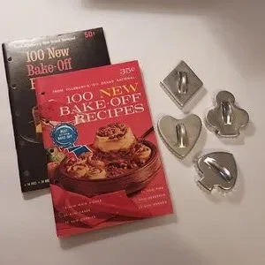 Vintage Cookie Cutters Deck of Cards theme plus cookbooks