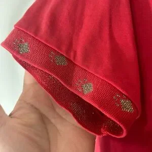 Vintage Coral Bay Golf Embroidered Cats/Paws Collared Polo Shirt In Coral Sz XL