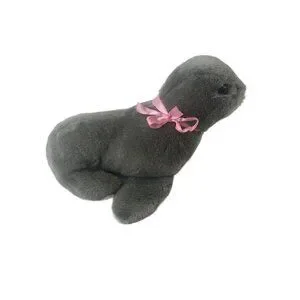 Vintage Dakin Plush (1978) Grey Arctic Seal Stuffed Animal 10"