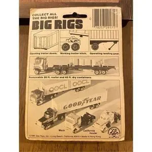 Vintage DIE-CAST BIG RIGS MODEL FAST WHEELS Brand New 1981 Zee Toys