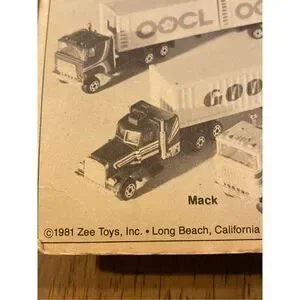 Vintage DIE-CAST BIG RIGS MODEL FAST WHEELS Brand New 1981 Zee Toys