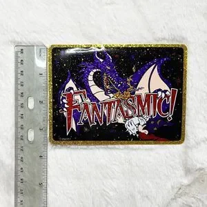 Vintage Disney Fantasia Sorcerer Mickey‎ Glittery Fantasmic Sticker Decal RARE