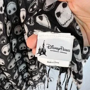 Vintage Disney Jack Skellington Scarf