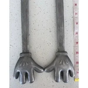 Vintage Disney Mickey Mouse Hands Cast Aluminum Salad Tongs / Mixers