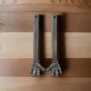 Vintage Disney Mickey Mouse Hands Cast Aluminum Salad Tongs / Mixers