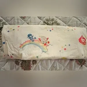 Vintage Dundee Rainbow Brite Baby Crib Sheet 1980s
