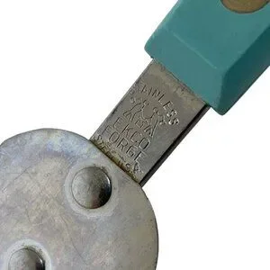 Vintage Ekco Forge Stainless Steel Icing Spreader With Teal Handle Made In USA