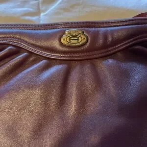 Vintage ETIENNE AIGNER Oxblood Maroon Leather Shoulder Bag