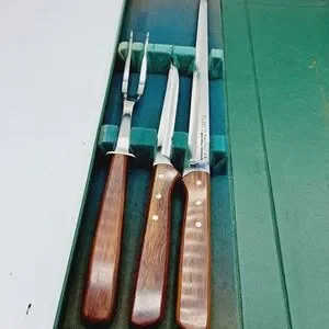 Vintage Flint Arrowhead Cutlery Stainless Vanadium USA Kit
