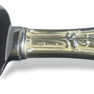 Vintage Frank M Whiting Sterling Handle Pie Cake Server Sheffield Blade 10”