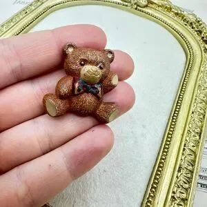 Vintage Hallmark Teddy Bear Brooch Pin