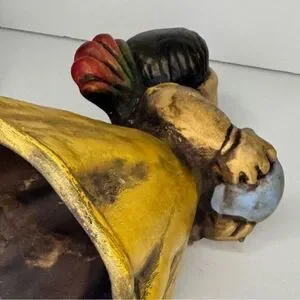 Vintage Italian Angel Figurines By Thun Bozen Hand-Painted Candle Holders MCM