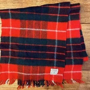 Vintage Johnstons' of Elgin Cashmere/Wool Blend Scarf Made in Scotland