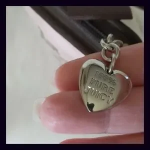 Vintage Juicy Couture Pink & Brown Scotty Crest Logo Makeup Cosmetic Bag