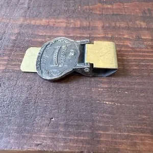 Vintage Kessler Whiskey Smooth As Silk Money Clip Bronze‎ Lightweight