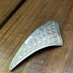 Vintage Large 925 Sterling Silver Geometric Abstract Triangle Brooch Pin