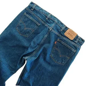Vintage Levis Mens 505 Orange Tab Jeans SIZE 42 X 30 Straight Med Wash USA Y2K