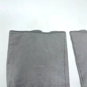 Vintage Lionel Le Grand Leather Gloves 6 3/4 Gray Wrist France