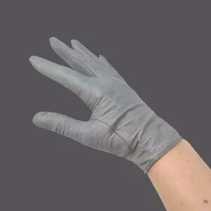 Vintage Lionel Le Grand Leather Gloves 6 3/4 Gray Wrist France