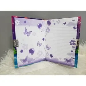 Vintage Lisa Frank Anana Eskimo Polar Bear White Tuscan Bird DIARY NOTE BOOK