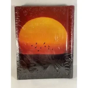 Vintage Magnetic‎ Photo Albums Lot Of 2 Sunset And Gold Covers New Old Stock