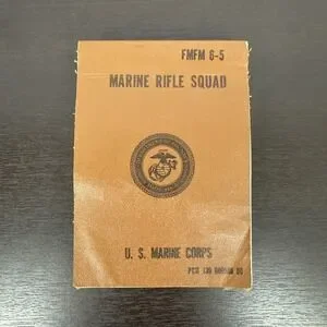 Vintage Marine Troop Leaders Guide USMC 1971 Rifle Squad Marine Corps FMFM 6-5