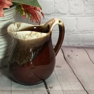 Vintage McCoy USA Dip Pottery Small Pitcher Creamer