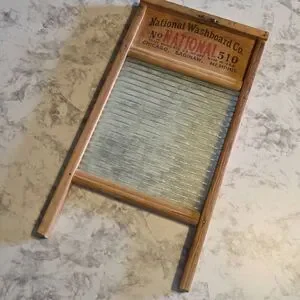 Vintage National Glass Washboard Wall Decor