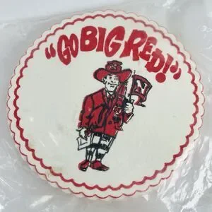 Vintage Nebraska Cornhuskers Harry Herbie Husker Go Big Red Paper Coasters Pack