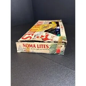 Vintage Noma Lites 7-Light Christmas String Lights