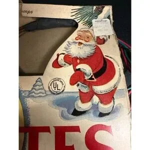 Vintage Noma Lites 7-Light Christmas String W/ Box