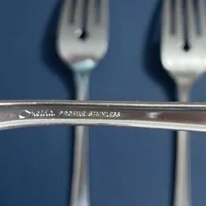 Vintage Oneida Profile Flatware Lakewood Pattern 3 Salad Dessert Forks Stainless