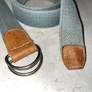 Vintage Patagonia Women’s Metal Belt D Ring Woven Cotton 35”long 1”wide Foam GRE