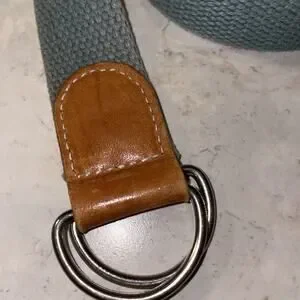 Vintage Patagonia Women’s Metal Belt D Ring Woven Cotton 35”long 1”wide Foam GRE