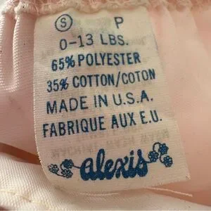 Vintage Pink Ruffle Flower Rosette Diaper Coverup Newborn Photoshoot Bloomers