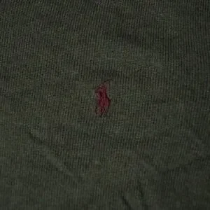Vintage Polo Ralph Lauren Sweater 100% Merino Wool V Neck Preppy Mens Medium
