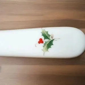 Vintage Porcelain Holly Berry Cake Server – 10” Made In Japan