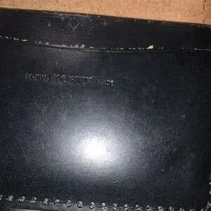 Vintage Porter Japan Black Leather Slim Wallet Card Holder