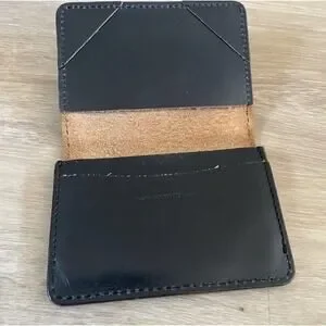 Vintage Porter Japan Black Leather Slim Wallet Card Holder
