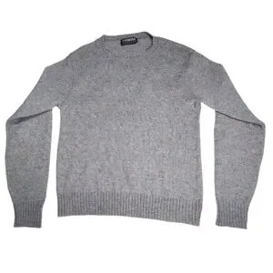 Vintage Puritan Sweater Shetland Wool Mens XL Pullover USA Speckled Heather Grey