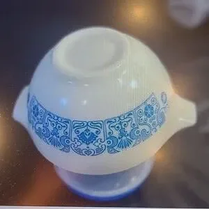 VINTAGE PYREX Blue Horizon 1-1/2 Pint Cinderella Bowl Nesting #441 USA Mixing 6”