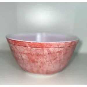 Vintage PYREX Red 1.5 QT Ovenware Mixing Bowl 1950s 402 Nesting Primary Colors
