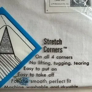 Vintage Stevens Mohawk Sheets Rose Border Mohawk Fitted Sheet