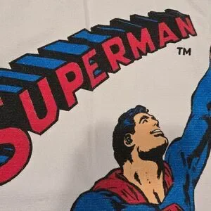 VINTAGE SUPERMAN BEACH TOWEL 1974 28X52