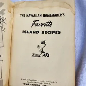 Vintage The Hawaiian Honemakers Island Recipe‎ Book