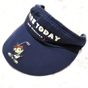 Vintage Warner Bros Tasmanian Devil “Here Today Golf Tomorrow” Visor Hat Looney