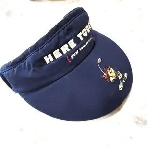 Vintage Warner Bros Tasmanian Devil “Here Today Golf Tomorrow” Visor Hat Looney