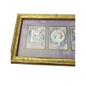 Vintage Whimsigoth Cherubs LOVE Wall Art Hanging 90s Vtg Celestial Angels