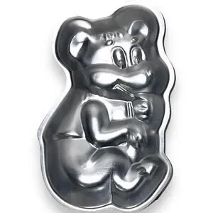 Vintage Wilton 1976 Teddy Bear Honey Bear Metal Cake Pan Baking Mold 508-477