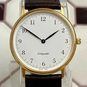Vintage Zeitpunkt Swiss Quartz Men’s Unisex Watch By The J. Peterman Co